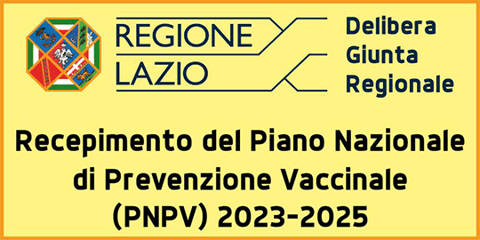 Banner Recepimento del Piano Nazionale di Prevenzione Vaccinale (PNPV) 2023-2025